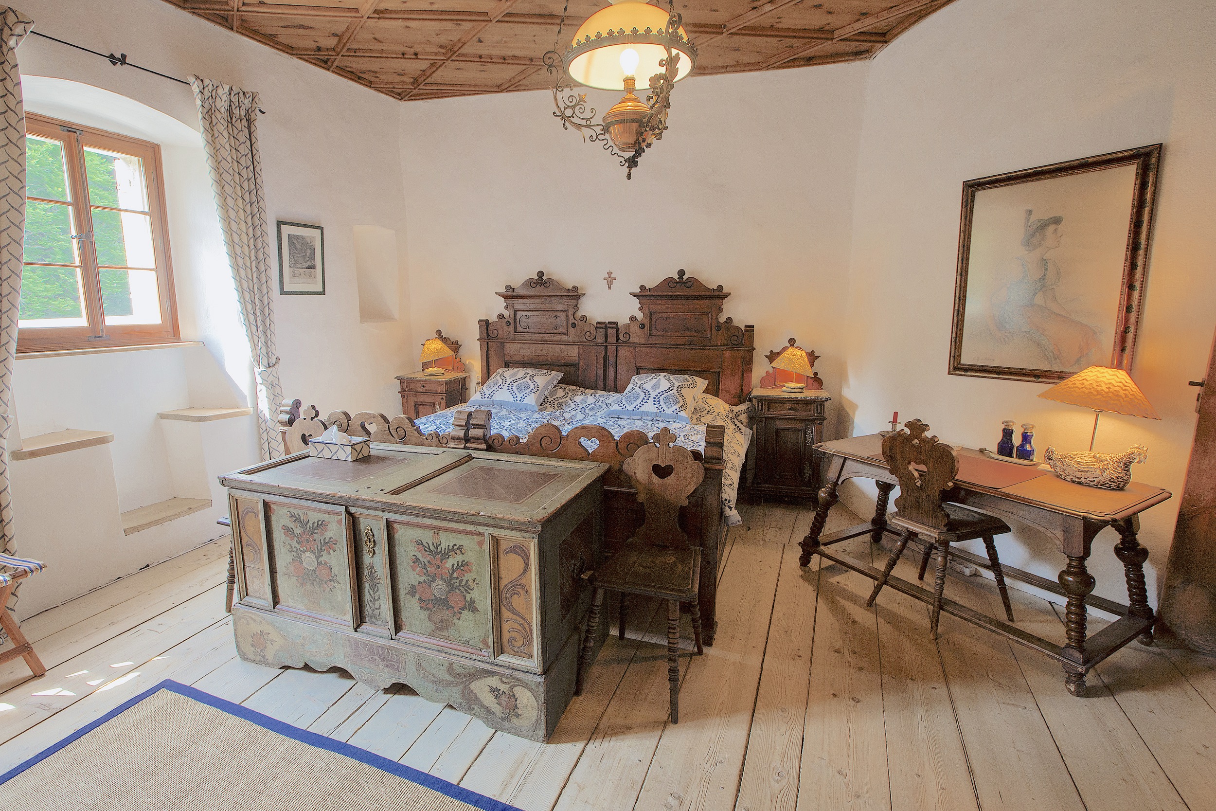 Schloss Stein Drautal Obergeschoss Zwillingszimmer 1